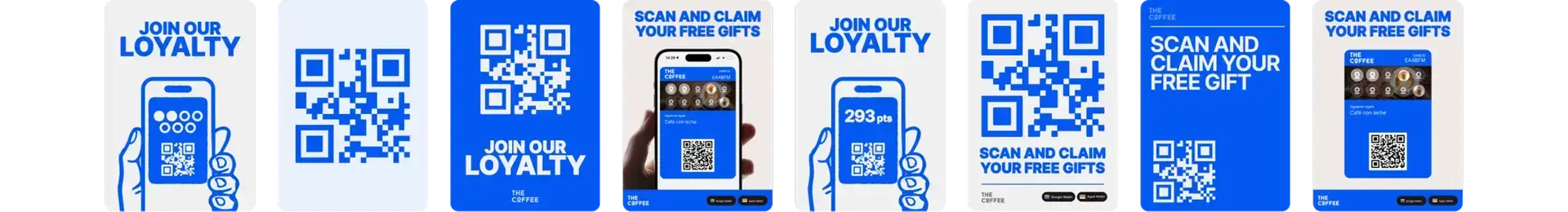 Branded loyalty banner print material